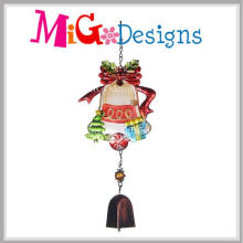 Campana de Navidad Idea Campana de Nueva Llegada Metal y Decoración de cristal Wind Chime